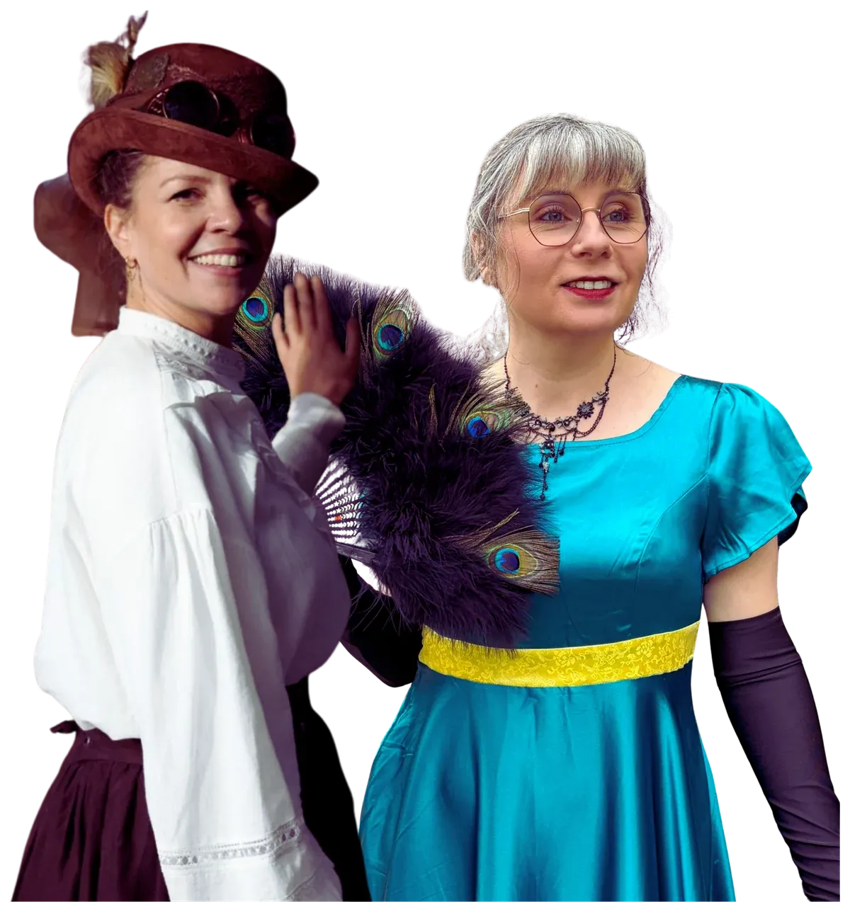 Marion et Dorothée, les comédiennes des Immersives, en costume